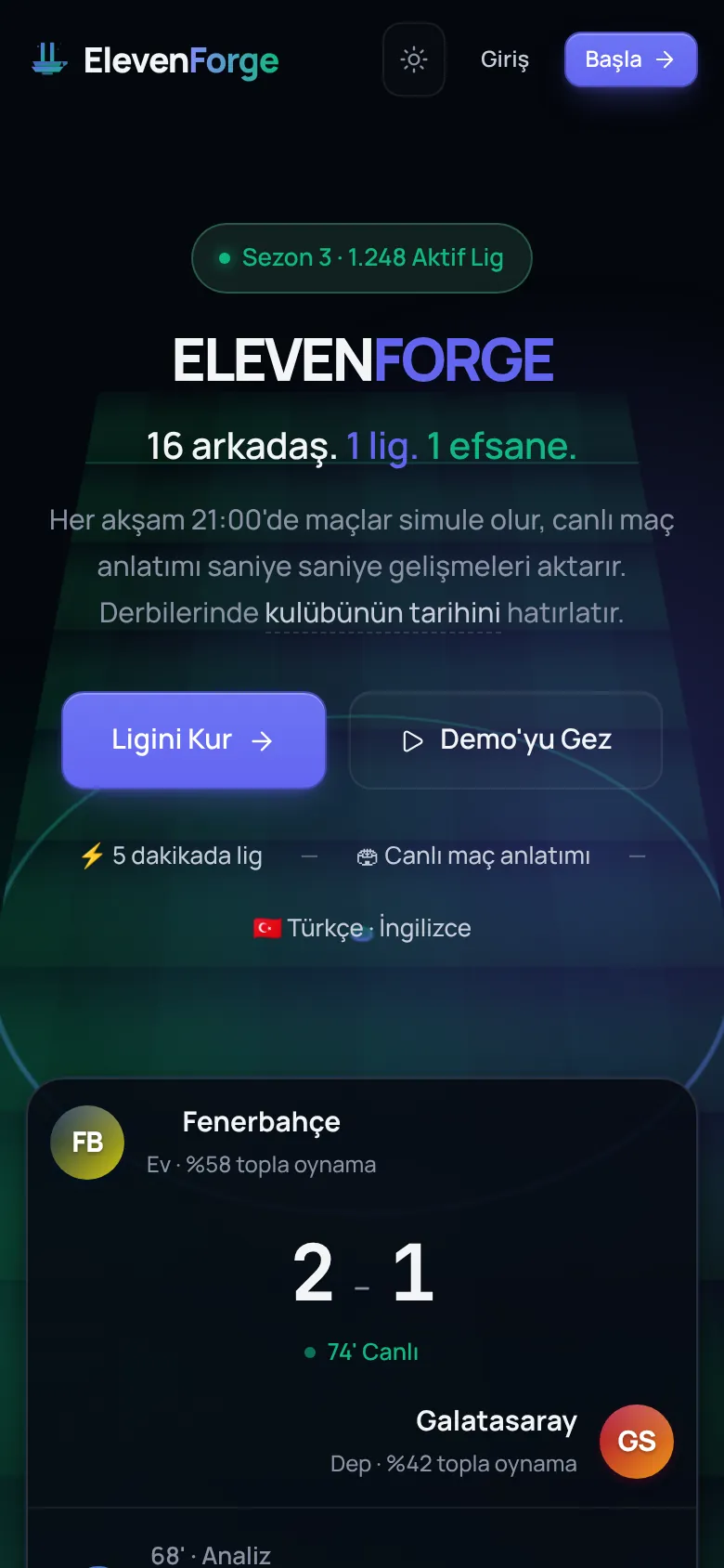 ElevenForge telefonda