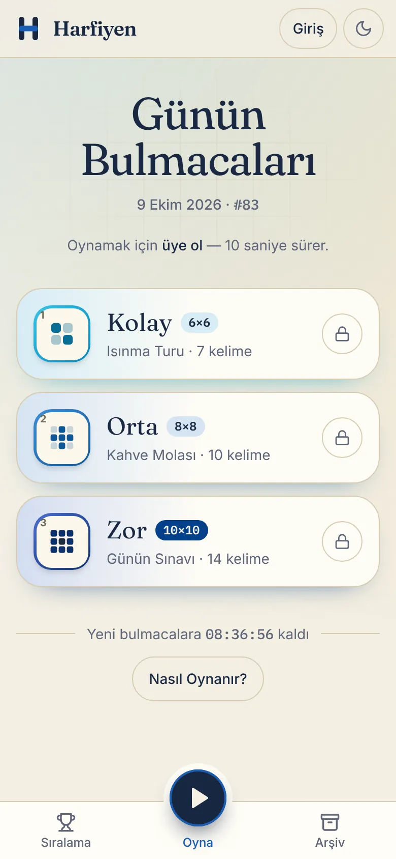 Harfiyen telefonda