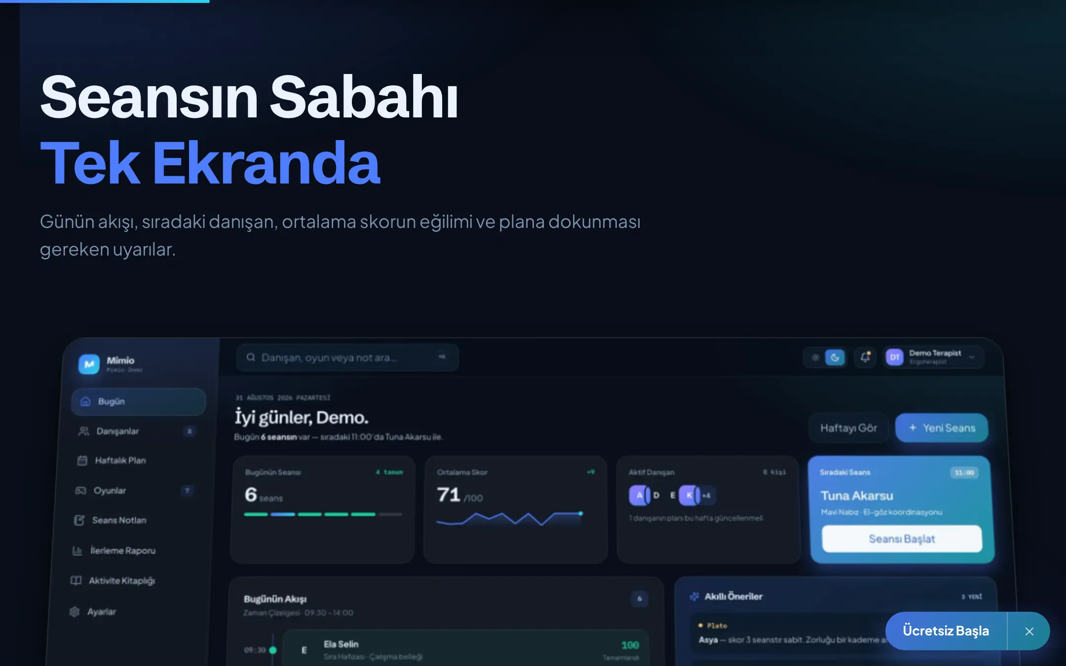 Mimio arayüzünden ikinci görünüm