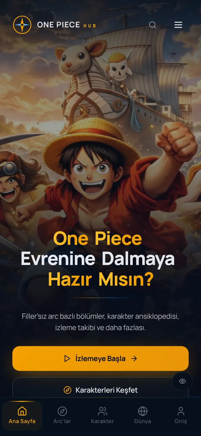 One Piece Hub telefonda